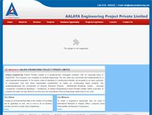 Tablet Screenshot of aalayaengineering.com